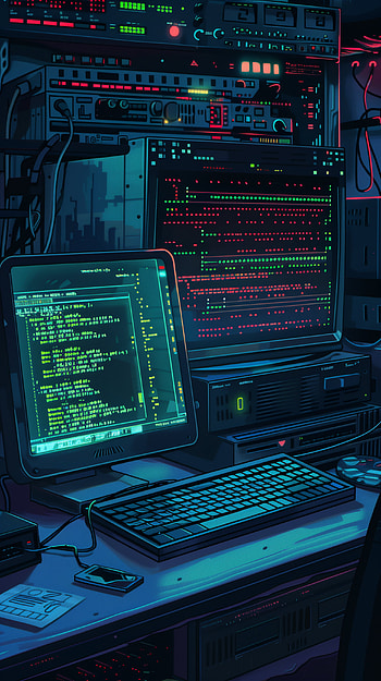 Cyber Code Chic - Programming-Themed HD phone wallpaper