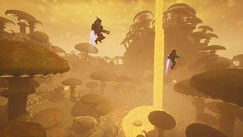 Abiotic Horizon: Jetpack Grove, video game, jetpack HD wallpaper