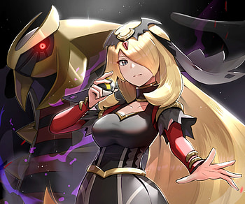 Cynthia, Giratina HD wallpaper
