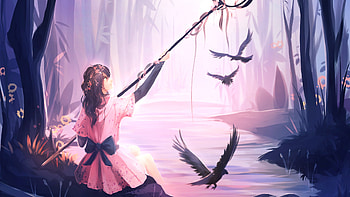 Forest Untold Stories, deviantart, artist, artwork, digital-art HD wallpaper