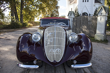 Steyr 220, roadster, elegance, streamline, art deco HD wallpaper