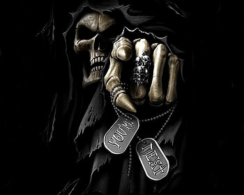 Skull Danger, Dangerous HD wallpaper