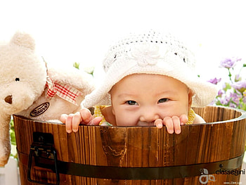 peek a boo baby, sweet, toy, bear, teddy, smile, baby, child HD wallpaper