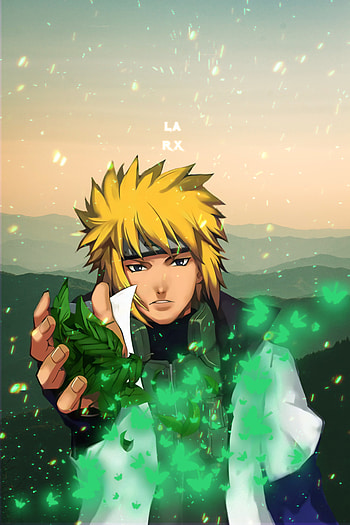 minato, naruto, larx, hokage, anime HD phone wallpaper