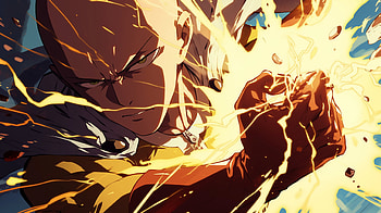 Saitama Power Surge, Anime, One-Punch Man, Saitama (One-Punch Man) HD wallpaper