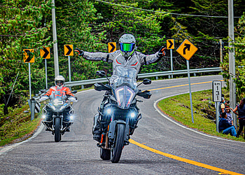 Adventure KTM Rider, motorcycle, racing, engine, nature, road, woods, riding, moto HD wallpaper