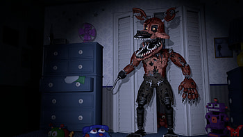 Nightmare Foxy — FNAF 4, video game, Five Nights at Freddy's 4, Five Nights at Freddy's HD wallpaper