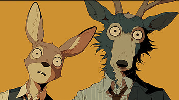 Orange Night - Beastars: Louis & Legoshi Quad, Anime, Orange Anime, Beastars, Louis (Beastars) HD wallpaper