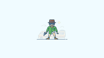 Heisenberg Minimalism Artwork, heisenberg, breaking-bad, artist, artwork, digital-art, minimalism HD wallpaper