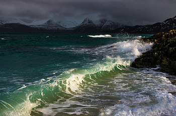 Ocean, nature, water, beach HD wallpaper