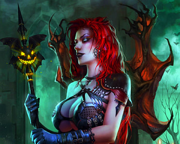 Halloween Night, Halloween, fantasy, art, woman HD wallpaper
