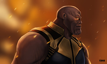 Thanos New Artwork, thanos, superheroes, artwork, digital-art, art, deviantart HD wallpaper
