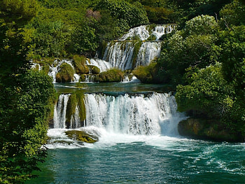 Landscape, Waterfalls HD wallpaper