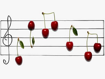 melody, summer, music, cherry HD wallpaper