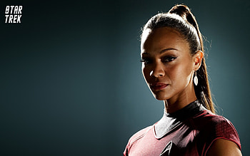 Zoe Saldana, Star Trek character, Iconic role, Stunning HD wallpaper