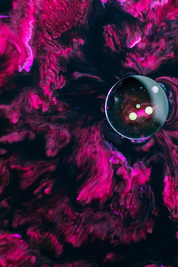 Abstract, Bubbles, Macro, Divorces, Paint HD phone wallpaper