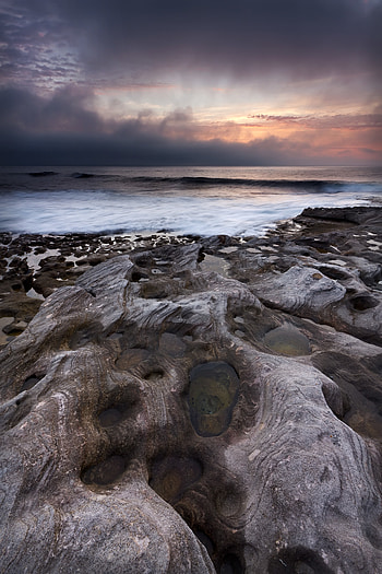 Nature, Sunset, Sea, Rocks, Horizon HD phone wallpaper
