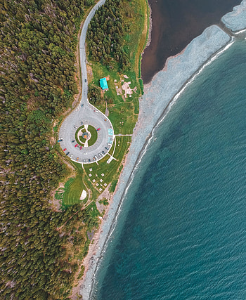 Aerial view, coastline, nature HD phone wallpaper