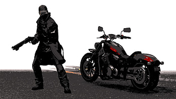 Watch Dogs 2 Artistic, watch-dogs-2, games, 2018-games, artwork, bike, gun, digital-art HD wallpaper