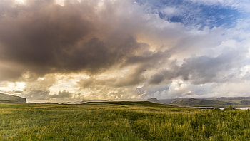 Icelandic Sunset, Iceland, Nature, Landscapes, Sunsets, Clouds, Sky HD wallpaper