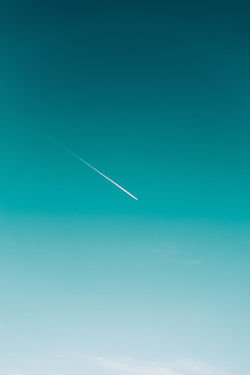 Sky, Minimalism, Plane, Airplane, Track, Trace HD phone wallpaper