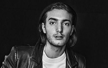 Alesso, Portrait , Swedish DJ, Monochrome HD wallpaper