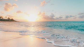 Ocean sunset, Summer HD wallpaper