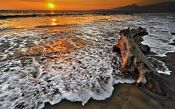 Sunset over Porta Vallarta, Mexico, porta Vallarta, ocean, sunset HD wallpaper