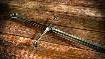 Anduril Sword, Skyrim mod, Nature sounds, Greatsword sheaths HD wallpaper