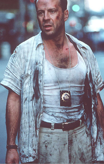 Bruce Willis and Die Hard, Battery commercial, John McClane's return, Must-watch HD phone wallpaper