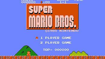 Description: Nintendo video games super mario bros retro games / background in & resolution. HD wallpaper