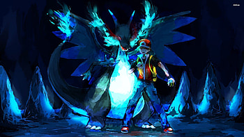 Charizard and Ash - Pokemon - Anime - HD wallpaper