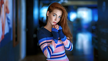 Blue Eyes Blonde Model , blue-eyes, blonde, girls, model HD wallpaper