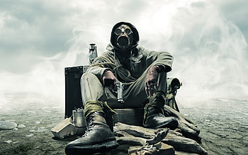 Gas Mask Soldier Apocalypse, soldier, mask, graphy, apocalypse, gun HD wallpaper