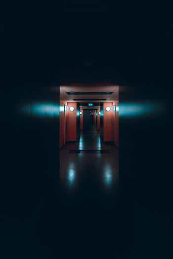 Dark, Darkness, Corridor, Premises, Room HD phone wallpaper