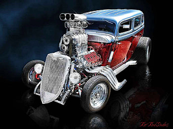 Hot Rod, old, car, funny, powerful, oldtimer HD wallpaper