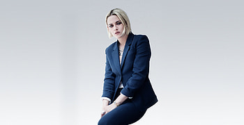 Kristen Stewart, actress, blue suit HD wallpaper