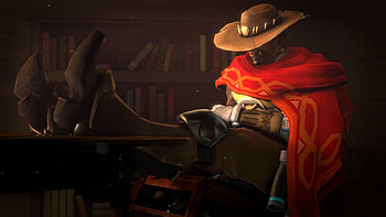McCree, Overwatch , Heroic gunslinger, Fearless fighter HD wallpaper