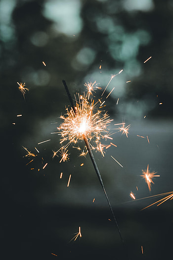 Sparks, Miscellanea, Miscellaneous, Glow, Focus, Sparkler HD phone wallpaper