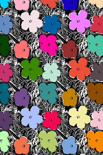 Andy Warhol, Small flowers ez flavor paper, Bold patterns, Colorful designs HD phone wallpaper
