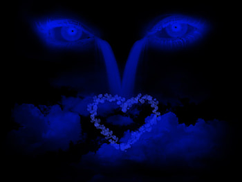 cryiing night sky , eyes, sky, cry HD wallpaper