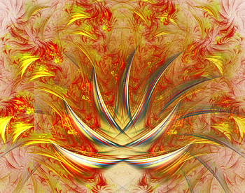 Spray of flowers, flowers, fractal HD wallpaper