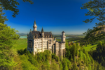 Neuschwanstein Castle , Bavaria castle, German landmark, Mocah HD wallpaper