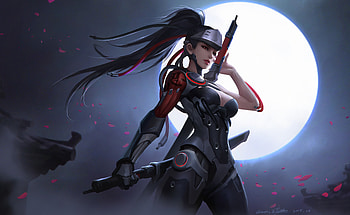 Mecha Girl , artist, artwork, artstation HD wallpaper