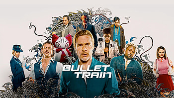 Brad Pitt, Bad Bunny, Joey King, Sandra Bullock, Aaron Taylor-Johnson, Karen Fukuhara Bullet Train HD wallpaper