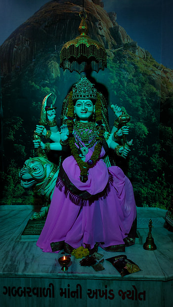 Mataji, art, green HD phone wallpaper