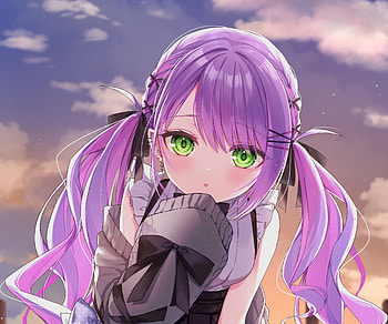 Tokoyami Towa, hololive, Tokoyami Towa, Anime, Virtual Youtuber HD wallpaper