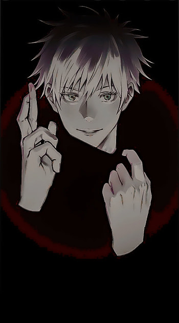 gojo satoru anime, aesthetic, apple, gojo_satoru, art, black, dark, Android HD phone wallpaper