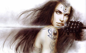1280 800 76322. jpg, women, sword, fantasy, dark HD wallpaper