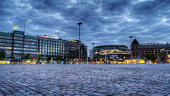Helsinki, City Squares HD wallpaper
